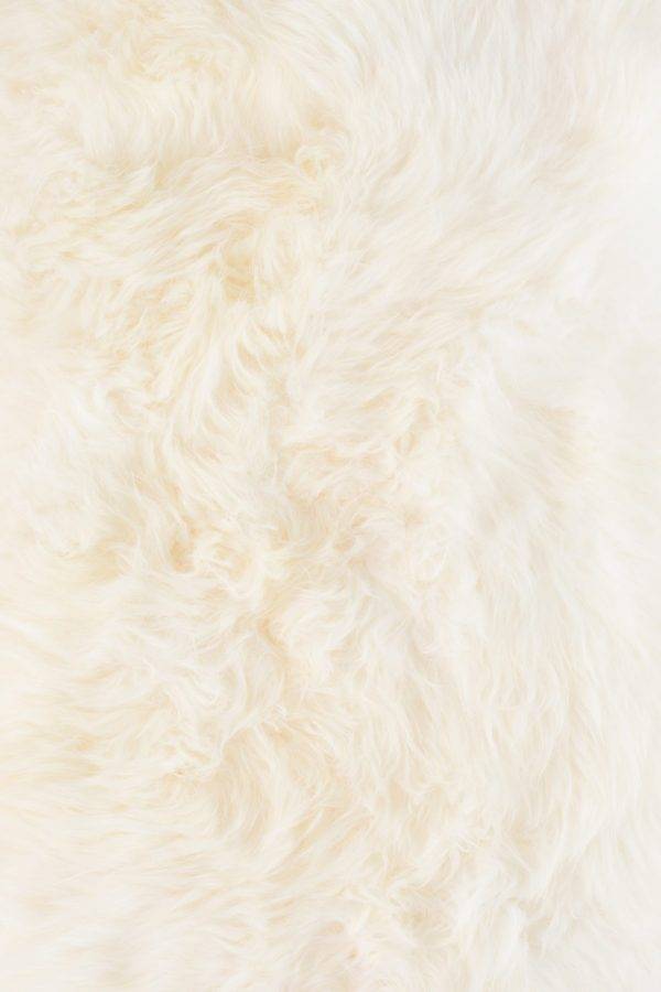 white fluffy rug closeup