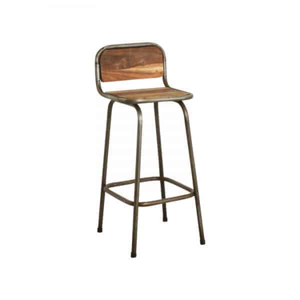 Iron bar stool