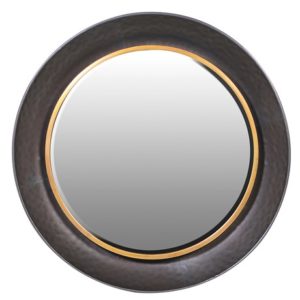 metal round wall mirror