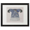 image of chinese blue coat in frame