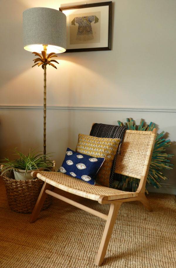 subang rattan lounger with lamp sold by stagers lifestyle