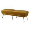 mid century mustard ottoman subang rattan lounger sold by stagers lifestyle