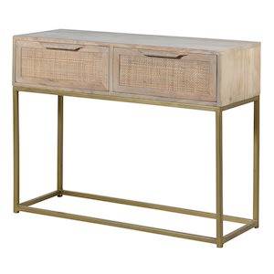 SAFARI CONSOLE TABLE ON WHITE BACKGROUND