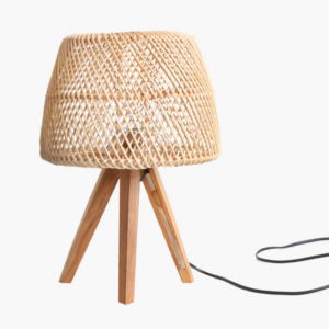 rattan table lamp - natural