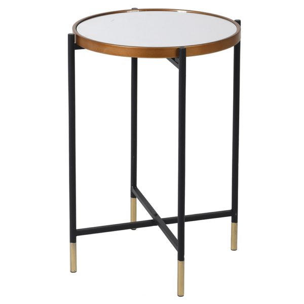 TALL MIRROR SIDE TABLE