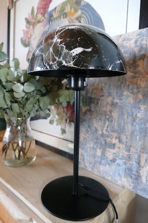 Monochrome Enamel Table Lamp Stagers, Enamel Shade Table Lamp