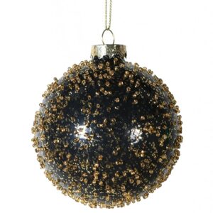 CHUNKY GOLD AND BLACK BAUBLE