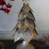 distressed iron christmas tree with star